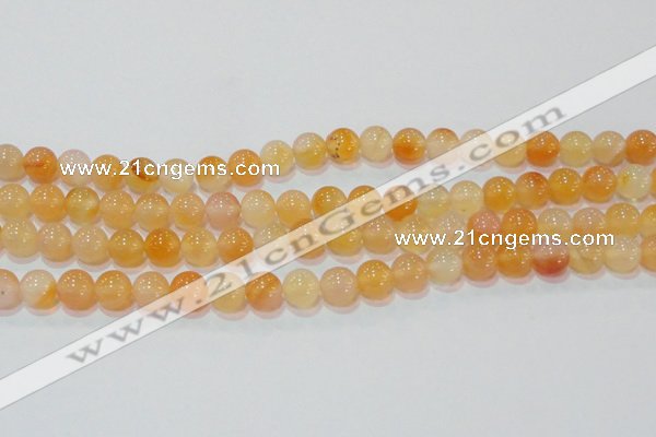 CAG7132 15.5 inches 8mm round red agate gemstone beads