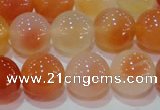 CAG7135 15.5 inches 14mm round red agate gemstone beads