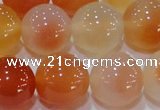 CAG7136 15.5 inches 16mm round red agate gemstone beads