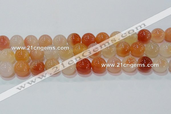 CAG7136 15.5 inches 16mm round red agate gemstone beads