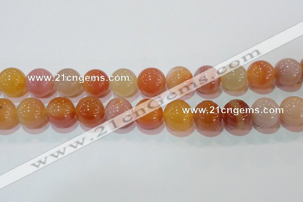 CAG7138 15.5 inches 20mm round red agate gemstone beads