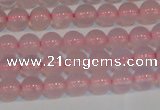 CAG7149 15.5 inches 4mm round pink agate gemstone beads