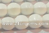 CAG7214 15.5 inches 12*12mm pumpkin white agate gemstone beads