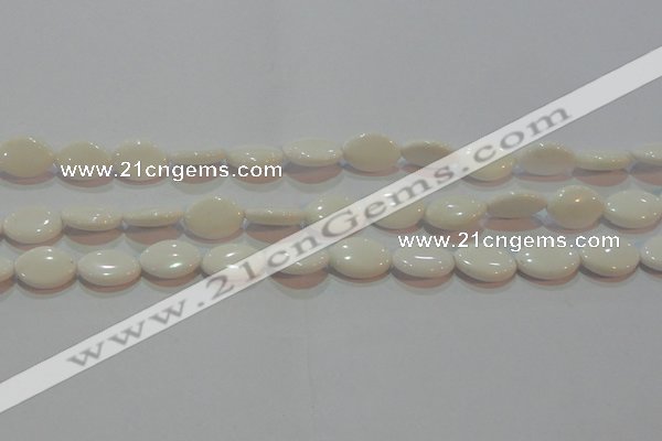 CAG7229 15.5 inches 12*16mm marquise white agate gemstone beads