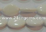 CAG7230 15.5 inches 13*18mm marquise white agate gemstone beads