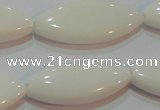 CAG7232 15.5 inches 16*33mm marquise white agate gemstone beads