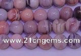 CAG7302 15.5 inches 8mm round red botswana agate gemstone beads