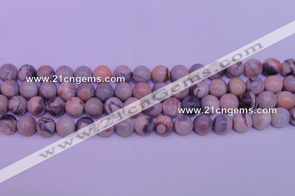 CAG7304 15.5 inches 12mm round red botswana agate gemstone beads