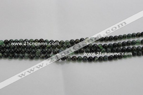 CAG7320 15.5 inches 4mm round dragon veins agate beads wholesale