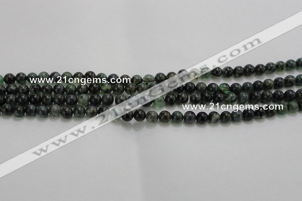 CAG7321 15.5 inches 6mm round dragon veins agate beads wholesale