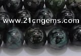 CAG7325 15.5 inches 14mm round dragon veins agate beads wholesale