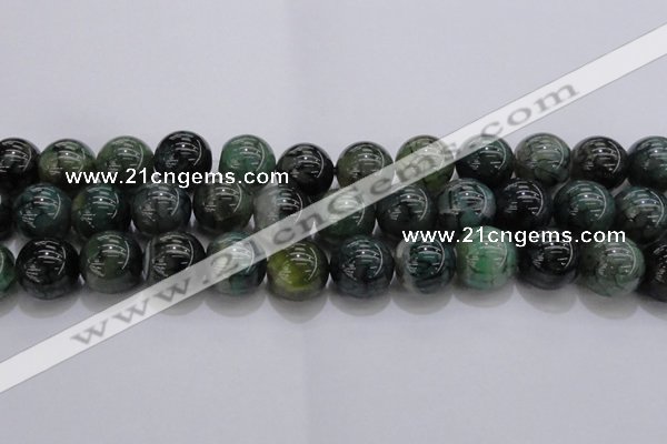CAG7329 15.5 inches 20mm round dragon veins agate beads wholesale