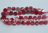 CAG7351 15.5 inches 14*15mm - 16*18mm octagonal dragon veins agate beads