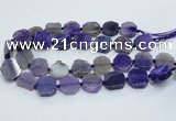 CAG7358 15.5 inches 18*20mm - 20*22mm octagonal dragon veins agate beads