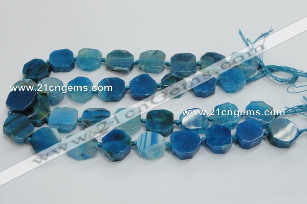 CAG7359 15.5 inches 18*20mm - 20*22mm octagonal dragon veins agate beads