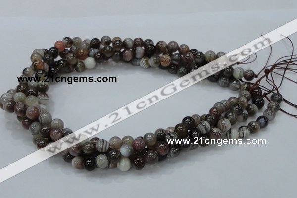 CAG736 15.5 inches 8mm round botswana agate beads wholesale