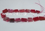 CAG7389 15.5 inches 15*20mm - 18*25mm freeform dragon veins agate beads