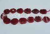 CAG7398 15.5 inches 25*25mm - 30*35mm freeform dragon veins agate beads