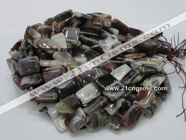 CAG740 15.5 inches 16*20mm rectangle botswana agate beads wholesale