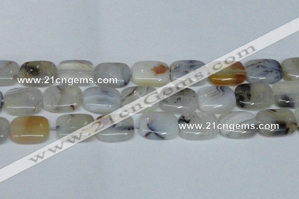 CAG7422 15.5 inches 15*20mm rectangle Montana agate beads