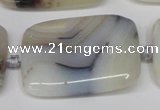 CAG7426 15.5 inches 30*40mm rectangle Montana agate beads