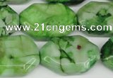 CAG7440 15.5 inches 20*30mm octagonal crazy lace agate beads