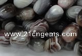 CAG747 15.5 inches 10*14mm faceted egg-shaped botswana agate beads