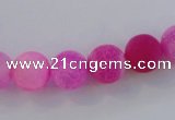 CAG7503 15.5 inches 6mm round frosted agate beads wholesale