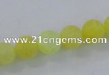 CAG7519 15.5 inches 6mm round frosted agate beads wholesale