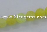 CAG7520 15.5 inches 8mm round frosted agate beads wholesale