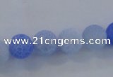 CAG7526 15.5 inches 4mm round frosted agate beads wholesale