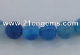 CAG7534 15.5 inches 4mm round frosted agate beads wholesale