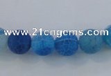 CAG7536 15.5 inches 8mm round frosted agate beads wholesale