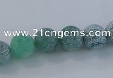 CAG7542 15.5 inches 4mm round frosted agate beads wholesale