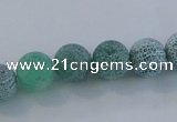 CAG7543 15.5 inches 6mm round frosted agate beads wholesale