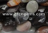 CAG757 15.5 inches 12*16mm faceted oval botswana agate beads