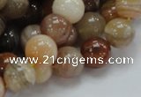 CAG765 15.5 inches 12mm round yellow agate gemstone beads wholesale