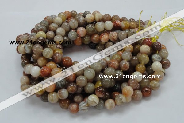 CAG765 15.5 inches 12mm round yellow agate gemstone beads wholesale