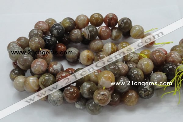 CAG768 15.5 inches 18mm round yellow agate gemstone beads wholesale