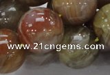 CAG769 15.5 inches 20mm round yellow agate gemstone beads wholesale