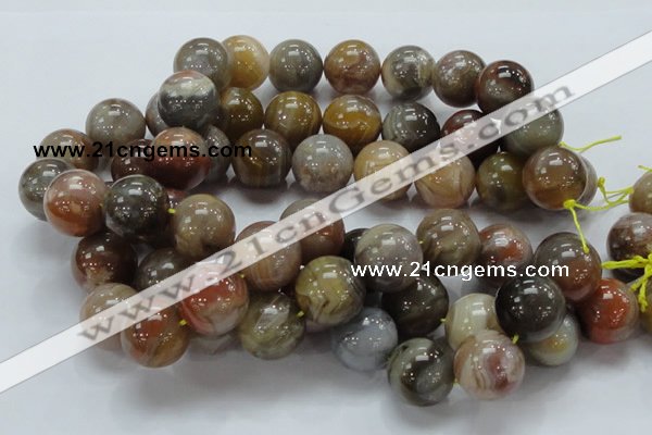 CAG769 15.5 inches 20mm round yellow agate gemstone beads wholesale