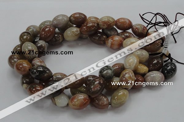 CAG774 15.5 inches 16*21mm rice yellow agate gemstone beads