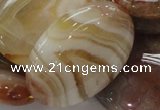 CAG785 15.5 inches 30*40mm oval yellow agate gemstone beads