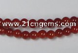 CAG7855 15.5 inches 3mm round red agate beads wholesale