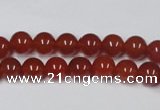 CAG7857 15.5 inches 6mm round red agate beads wholesale