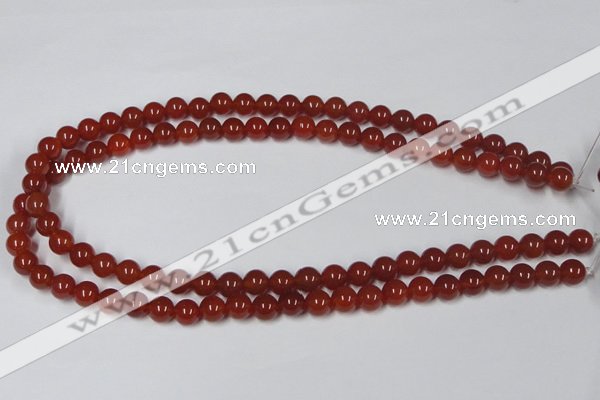 CAG7857 15.5 inches 6mm round red agate beads wholesale