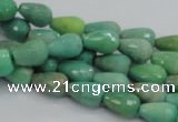 CAG7876 15.5 inches 8*10mm faceted teardrop grass agate beads