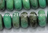 CAG7889 15.5 inches 12*16mm faceted rondelle grass agate beads