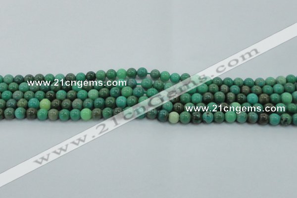 CAG7904 15.5 inches 6mm round grass agate beads wholesale