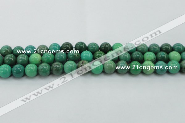 CAG7906 15.5 inches 12mm round grass agate beads wholesale